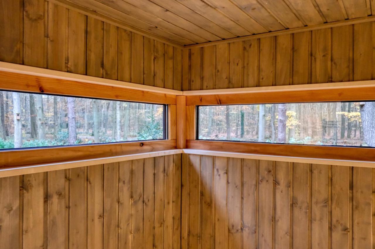 Lodge In Een Bosrijke Omgeving Met Hottub & Sauna Opt Rheezerveen Экстерьер фото